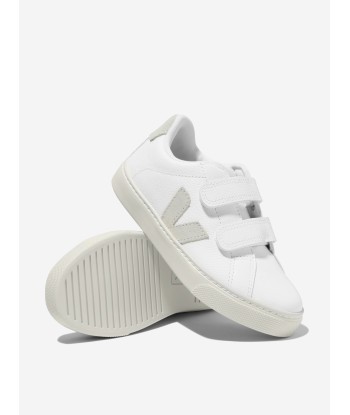 Veja Kids ChromeFree Leather Esplar Trainers in White prix