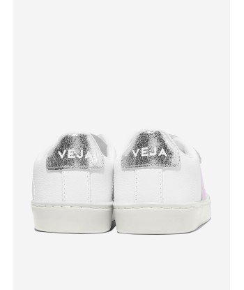 Veja Girls ChromeFree Leather Esplar Trainers in White JUSQU'A -70%! 