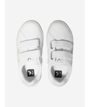 Veja Kids ChromeFree Leather Esplar Trainers in White prix