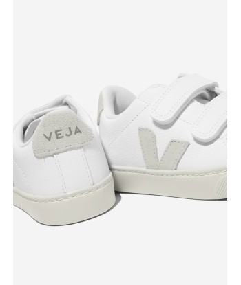 Veja Kids ChromeFree Leather Esplar Trainers in White prix