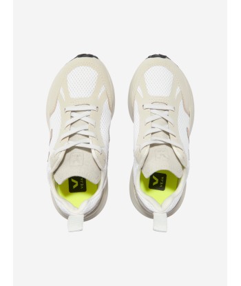 Veja Kids Small Canary Lace Up Trainers in White la livraison gratuite