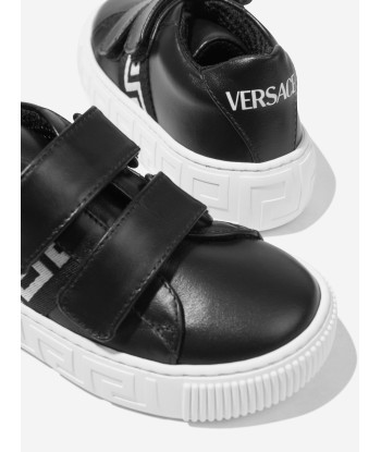 Versace Kids Leather La Greca Trainers Dans la société mordern