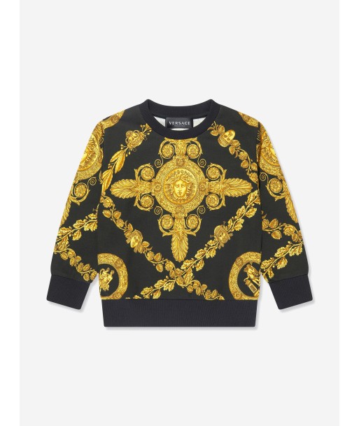 Versace Kids Heritage Print Sweatshirt in Black l'évolution des habitudes 