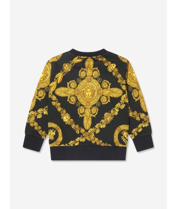 Versace Kids Heritage Print Sweatshirt in Black l'évolution des habitudes 