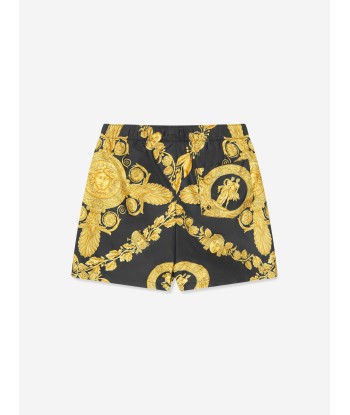 Versace Boys Heritage Print Swim Shorts in Black 2 - 3 jours ouvrés.