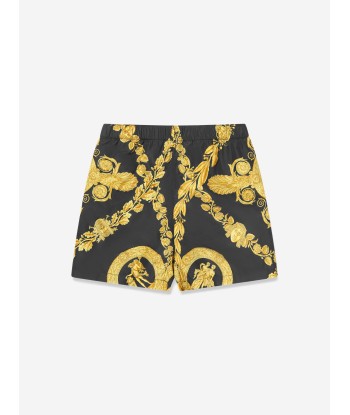 Versace Boys Heritage Print Swim Shorts in Black 2 - 3 jours ouvrés.