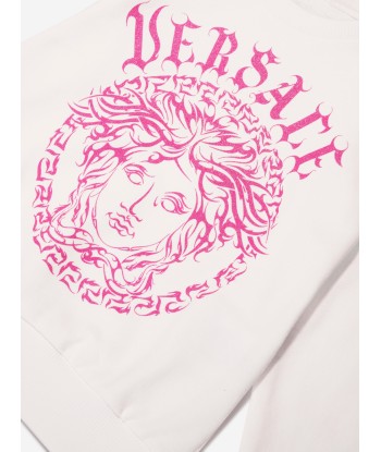 Versace Girls Medusa Logo Sweatshirt in White votre