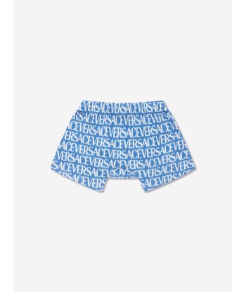 Versace Baby Boys Logo Top And Shorts Set in Blue Découvrez la collection