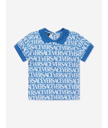 Versace Baby Boys Logo Top And Shorts Set in Blue Découvrez la collection