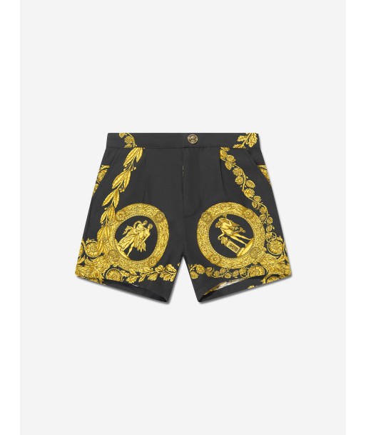 Versace Baby Heritage Print Shorts in Black Les magasins à Paris et en Île-de-France