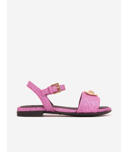 Versace Girls Medusa Heart Sandals in Pink votre