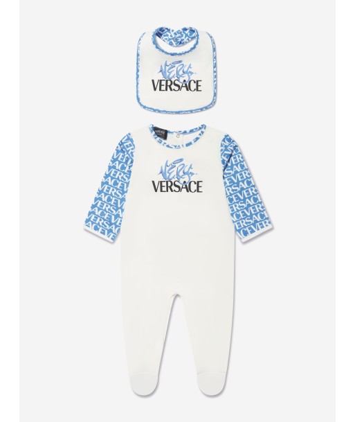 Versace Baby Boys Babygrow Gift Set in White la chaussure