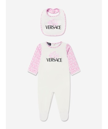 Versace Baby Girls Babygrow Gift Set in White livraison et retour toujours gratuits