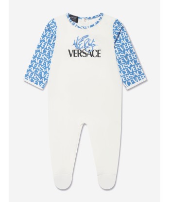 Versace Baby Boys Babygrow Gift Set in White la chaussure