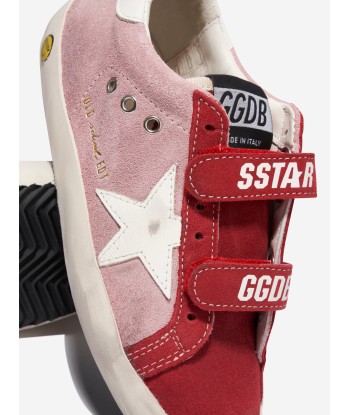 Golden Goose Girls Old School Suede Stripes And Star Trainers in Pink prix pour 