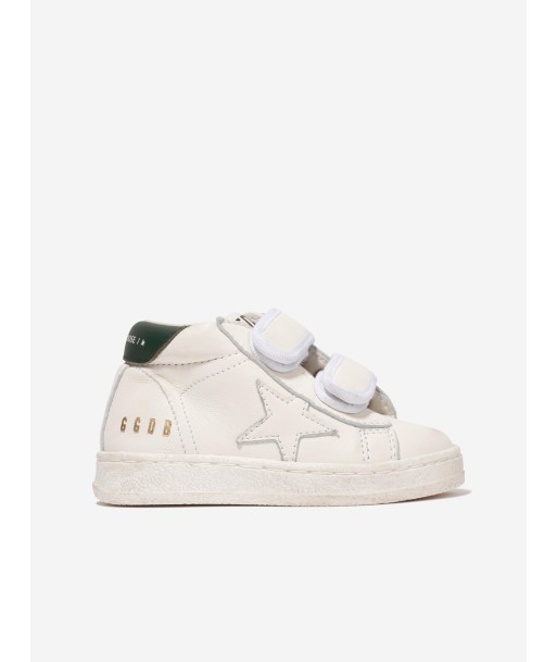 Golden Goose Kids June Leather Star Trainers in White 2023