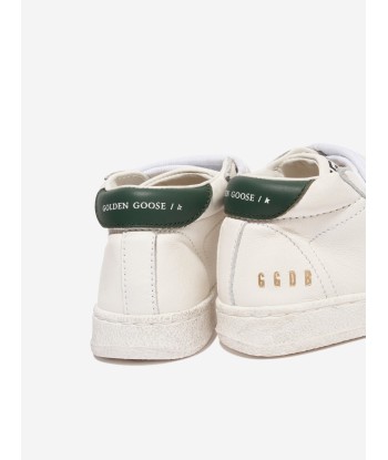 Golden Goose Kids June Leather Star Trainers in White 2023