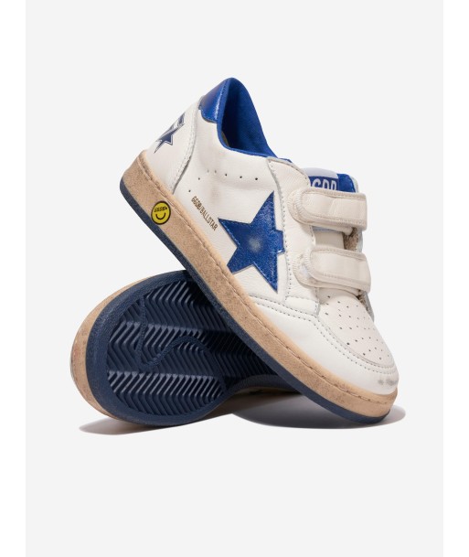 Golden Goose Boys Leather Ballstar Trainers in White Comment ça marche