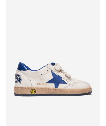 Golden Goose Boys Leather Ballstar Trainers in White Comment ça marche