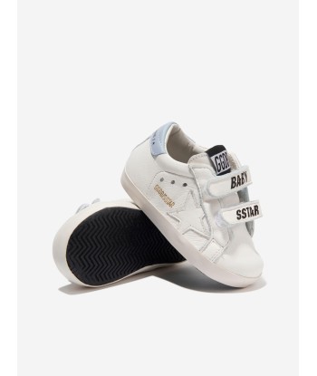 Golden Goose Baby Boys Leather Stripes And Star Trainers in White Voir les baskets