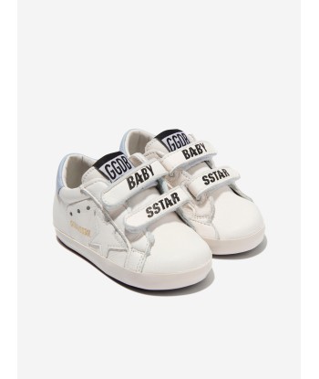 Golden Goose Baby Boys Leather Stripes And Star Trainers in White Voir les baskets