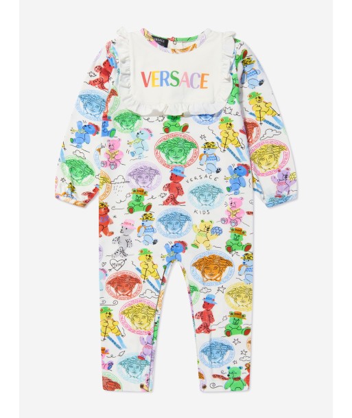 Versace Baby Girls Bear Logo Babygrow à prix réduit toute l'année