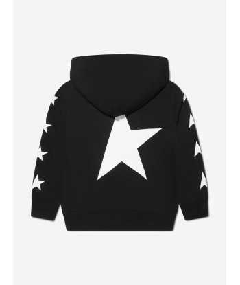 Golden Goose Kids Star Print Hoodie in Black 2024