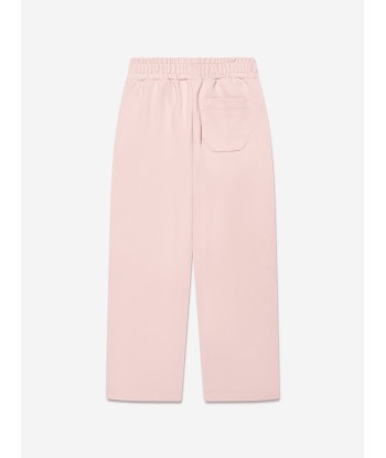 Golden Goose Girls Glitter Small Star Wide Leg Joggers in Pink votre