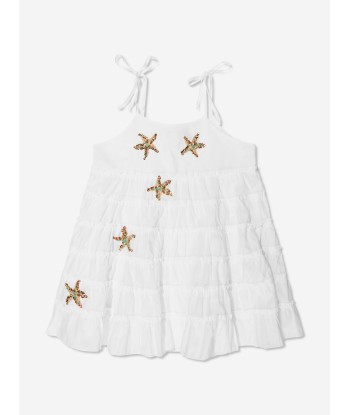 Selini Action Girls Starfish Beach Dress in White ou a consommer sur place