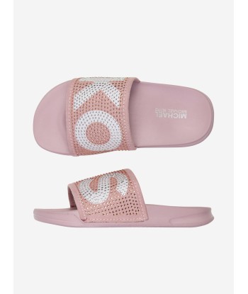 Michael Kors Diamante Logo Sliders livraison et retour toujours gratuits