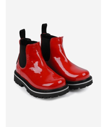 Moschino Kids Boots - Patent Leather Bear Boots ouvre sa boutique