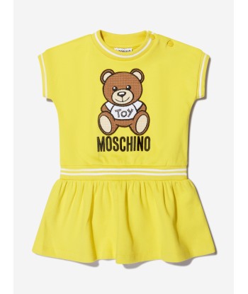 Moschino Baby Girls Cotton Teddy Toy Logo Dress Comment ça marche