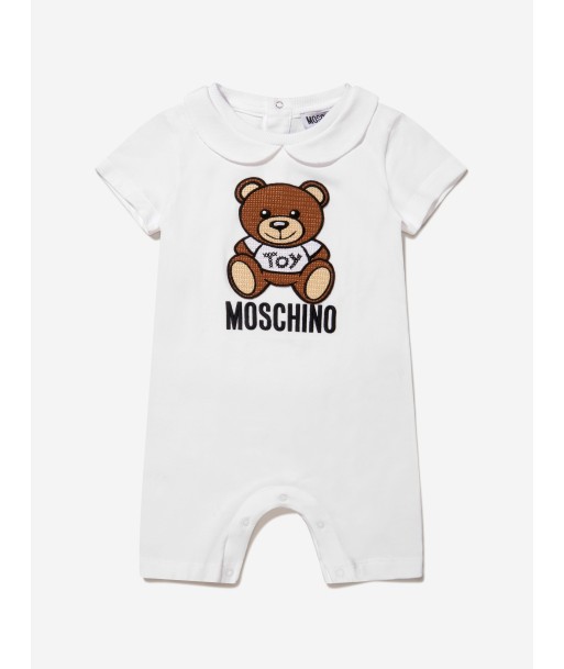 Moschino Baby Unisex Cotton Teddy Toy Romper In A Gift Box Comment ça marche