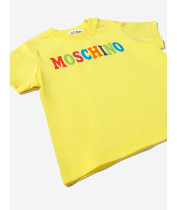 Moschino Baby Unisex Cotton Logo T-Shirt acheter en ligne