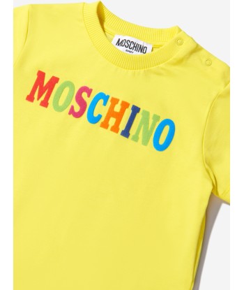 Moschino Baby Unisex Cotton Logo T-Shirt acheter en ligne