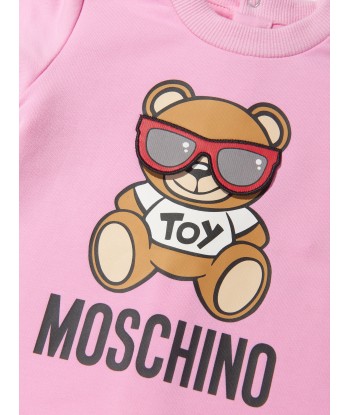 Moschino Baby Girls Cotton Teddy Toy Babysuit In A Gift Box l'évolution des habitudes 