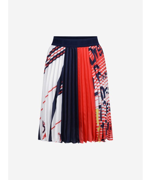 MSGM Girls Skirt - & Navy Pleated Skirt rembourrage situé sous