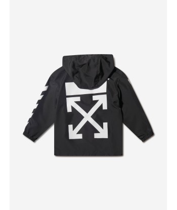 Off-White Boys Cotton Logo Print Windbreaker À commander