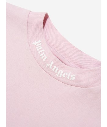 Palm Angels Girls Cotton Short Sleeve Logo T-Shirt Venez découvrir notre 