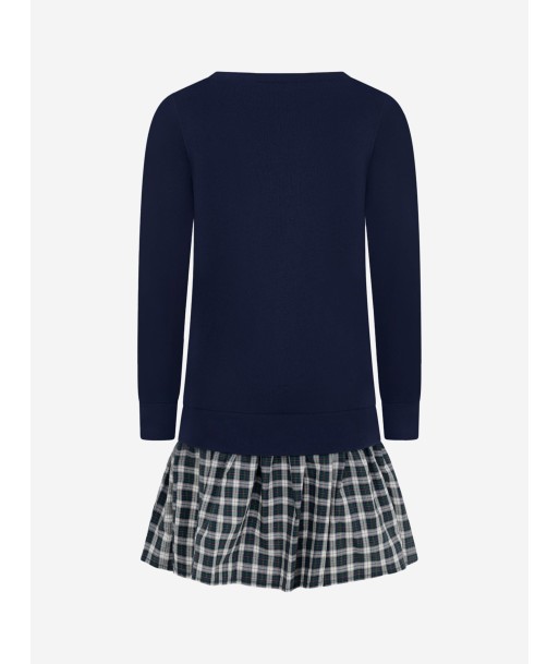 Ralph Lauren Girls Navy Knitted Dress en ligne des produits 