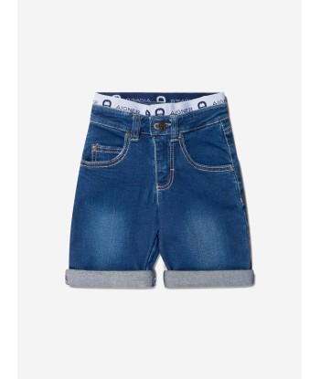 Aigner Boys Cotton Stretch Denim Shorts chez Cornerstreet bien 