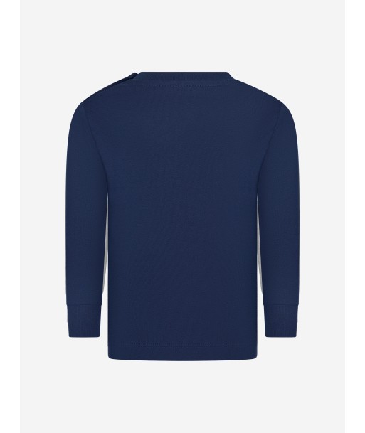 Ralph Lauren Baby Boys Long Sleeve T-Shirt in Navy en ligne des produits 