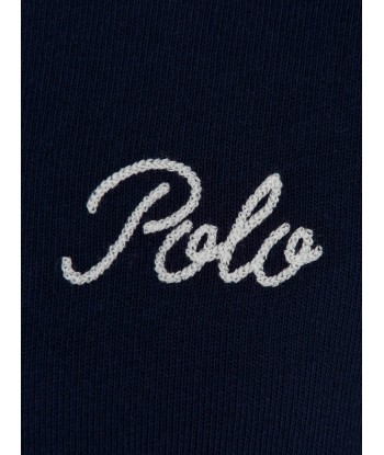 Ralph Lauren Girls Navy Knitted Dress en ligne des produits 