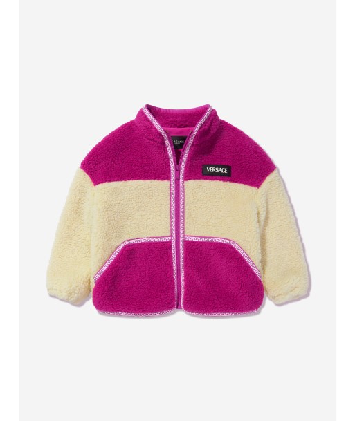 Versace Girls Colourblock Sherpa Jacket meilleur choix