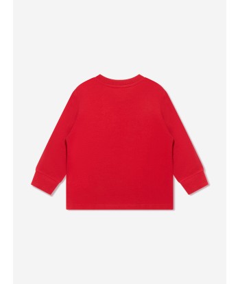 Ralph Lauren Baby Boys Long Sleeve T-Shirt in Red livraison et retour toujours gratuits