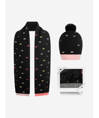 Emporio Armani Girls Bobble Hat & Scarf Set de technologie