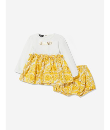 Versace Baby Girls Barocco Dress With Bloomers des créatures d'habitude