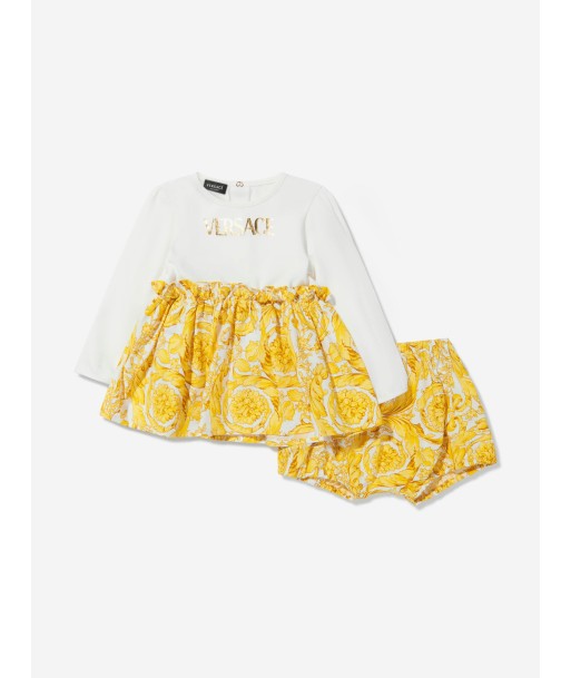 Versace Baby Girls Barocco Dress With Bloomers des créatures d'habitude