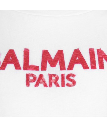 Balmain Girls Sequin Logo Top Venez découvrir notre 