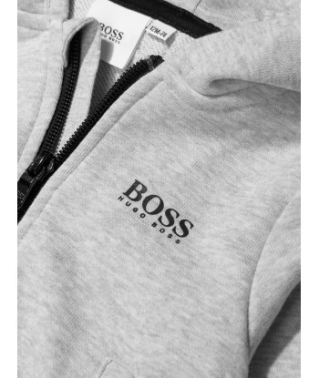 BOSS Baby Boys Cotton Logo Zip Up Top online